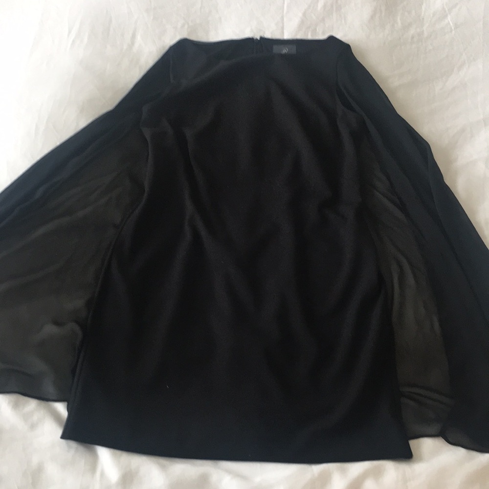 Adrianna Papell Cape Black Dress